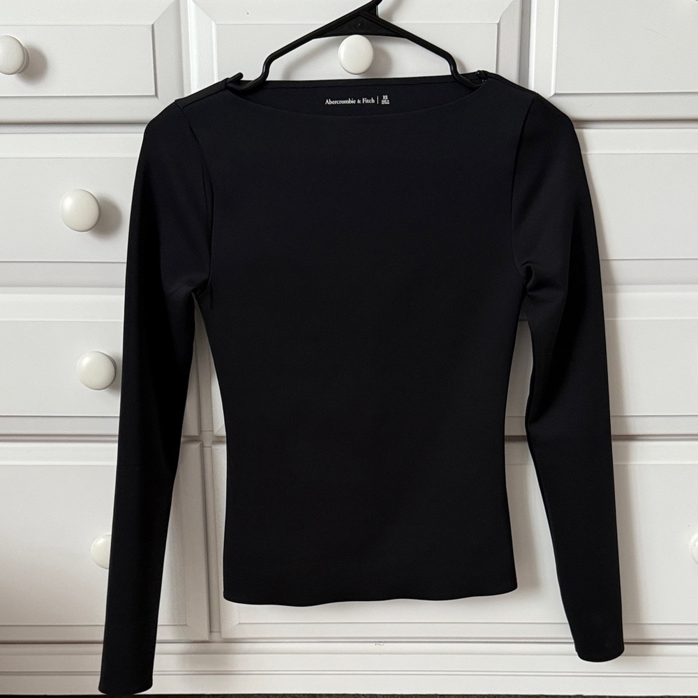 Abercrombie Black Long Sleeve Top